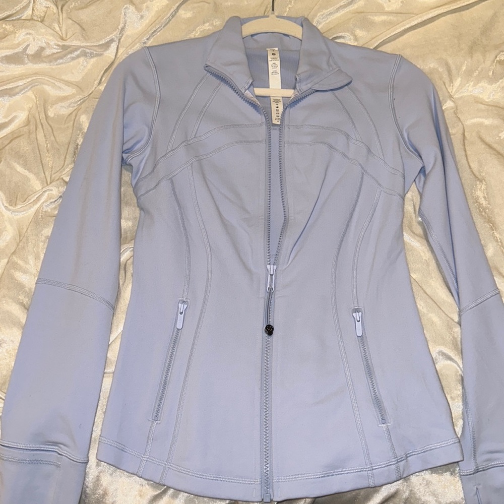 Lululemon Blue Linen Define Jacket